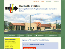 Tablet Screenshot of hartselleutilities.org